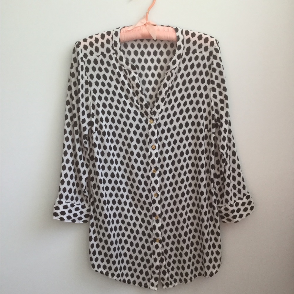 Black and White Print Shirt